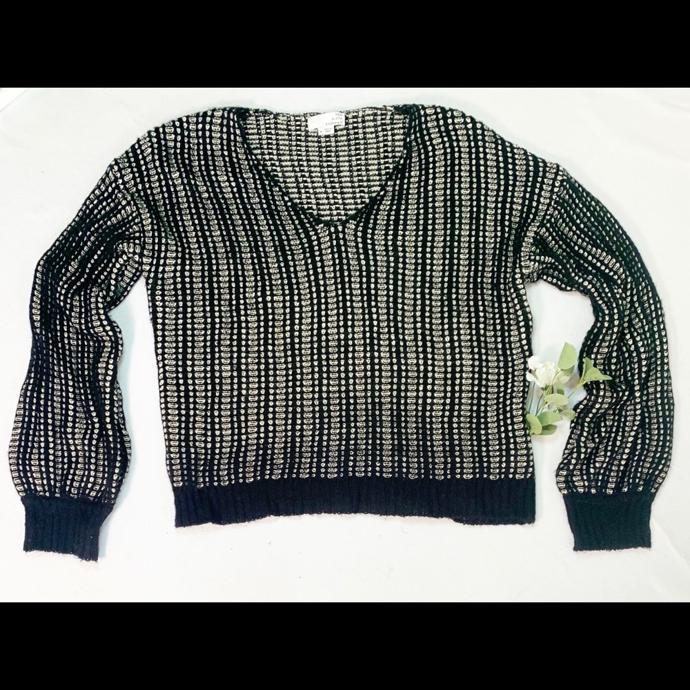 Ten sixty Sherman sweater knit balloon sleeve crop - Picture 1 of 6